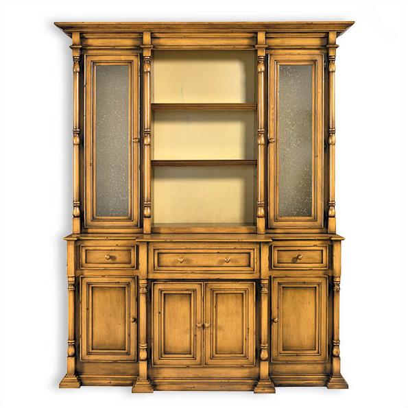 Reilly Cabinet w/Seedy Glass Doors