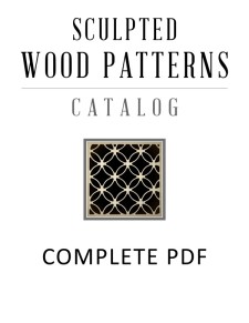 2 Sculpted Wood Patterns